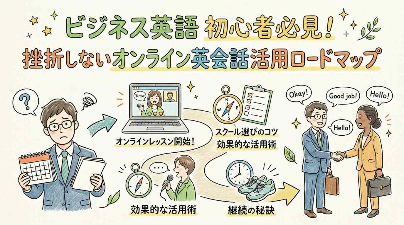 最短でビジネス英語を習得！オンライン英会話初心者が成功する学習ロードマップ