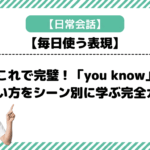 これで完璧！「you know」の使い方をシーン別に学ぶ完全ガイド